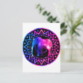 Elephant Mandala Briefkaart (Staand voorkant)
