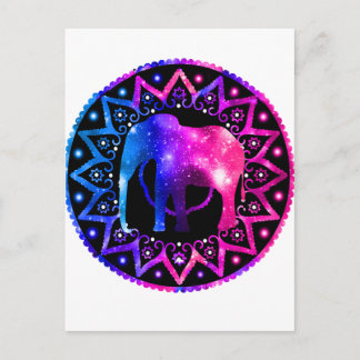 Elephant Mandala Briefkaart