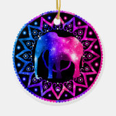 Elephant Mandala Keramisch Ornament (Voorkant)