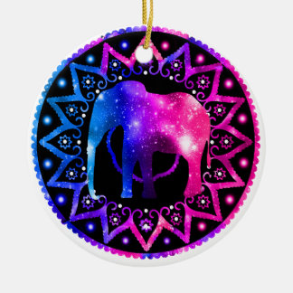 Elephant Mandala Keramisch Ornament