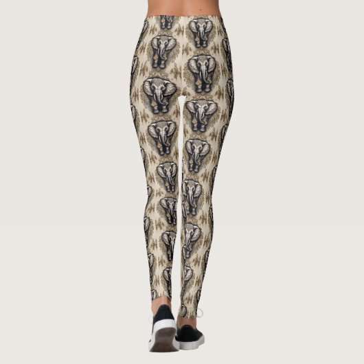 Elephant Mandala Leggings (Achterkant)
