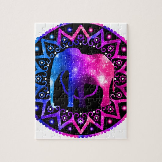 Elephant Mandala Legpuzzel (Verticaal)