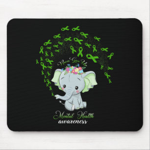 Elephant Mental Health Awareness Gift Warrior Mann Muismat
