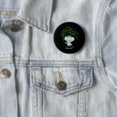 Elephant Mental Health Awareness Gift Warrior Mann Ronde Button 5,7 Cm (In situ)