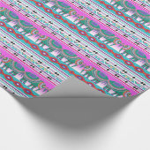 Elephant met Aztec Pattern Cadeaupapier (Hoek)