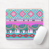 Elephant met Aztec Pattern Muismat (Met muis)
