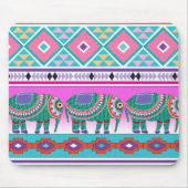 Elephant met Aztec Pattern Muismat (Voorkant)