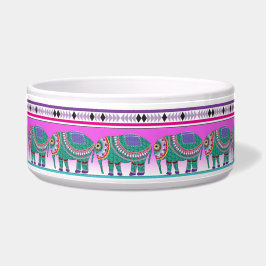 Elephant met Aztec Pattern Voerbakje