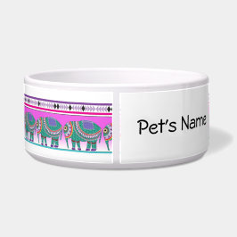 Elephant met Aztec Pattern Voerbakje