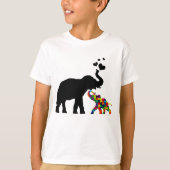 Elephant met baby autisme shirt (Voorkant)