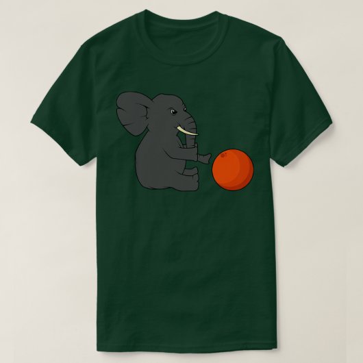 Elephant met Ball T-shirt (Design voorkant)
