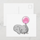 Elephant met ballon briefkaart (Voorkant / Achterkant)