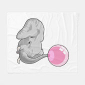 Elephant met ballon fleece deken (Voorkant (Horizontaal))