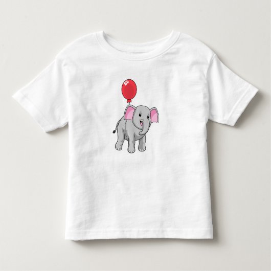Elephant met ballon kinder shirts (Voorkant)