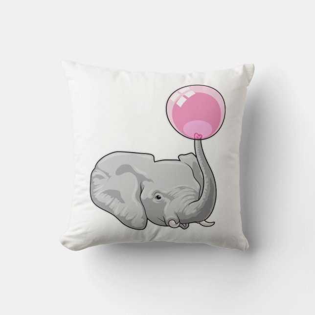 Elephant met ballon kussen (Voorkant)
