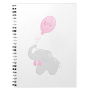 Elephant met ballon notitieboek