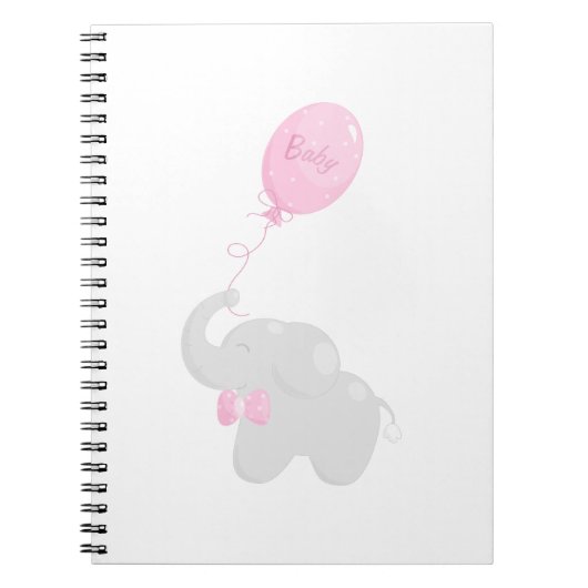 Elephant met ballon notitieboek (Voorkant)