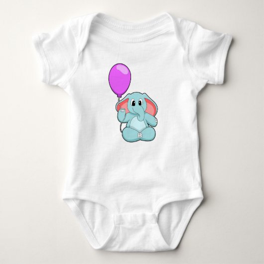 Elephant met ballon romper (Voorkant)