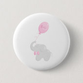 Elephant met ballon ronde button 5,7 cm (Voorkant)