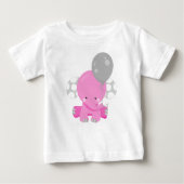 Elephant met ballon, roze olifant, stolend dier (Voorkant)