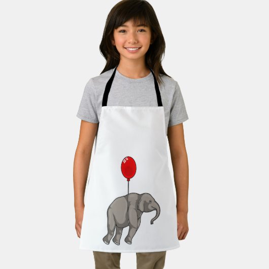 Elephant met ballon schort (Insitu)