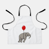 Elephant met ballon schort (Voorkant)