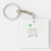 Elephant met ballon sleutelhanger (voorkant)