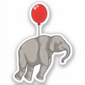 Elephant met ballon sticker (Voorkant)