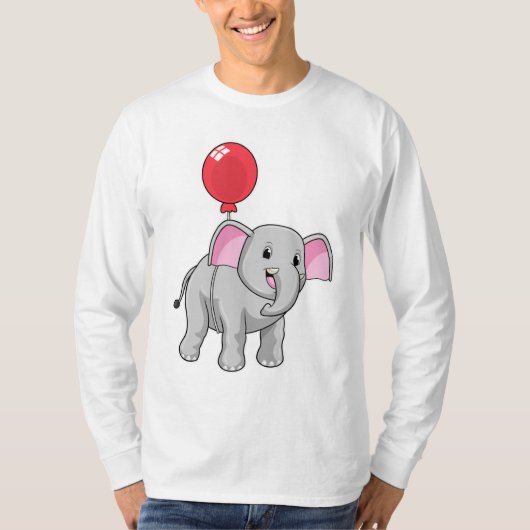 Elephant met ballon t-shirt (Voorkant)