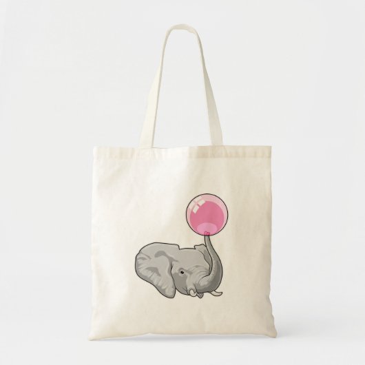 Elephant met ballon tote bag (Voorkant)
