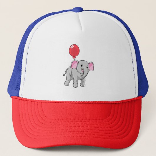 Elephant met ballon trucker pet (Voorkant)