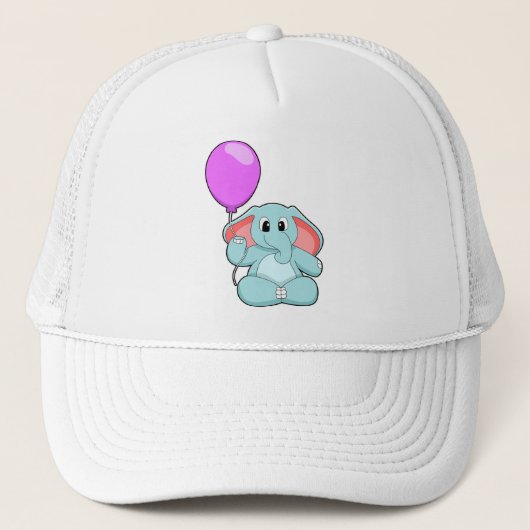 Elephant met ballon trucker pet (Voorkant)