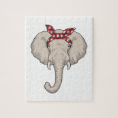 Elephant met Bandana Legpuzzel (Verticaal)