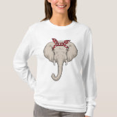 Elephant met Bandana T-shirt (Voorkant)