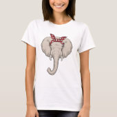 Elephant met Bandana T-shirt (Voorkant)