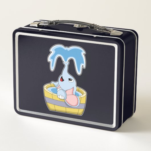 Elephant met Bathtub vol water (Achterkant)