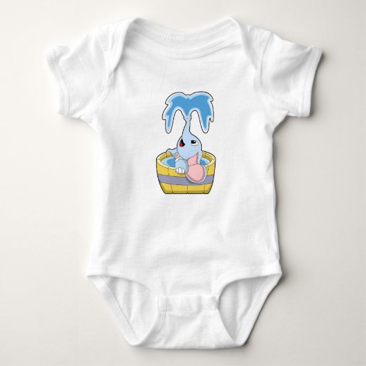 Elephant met Bathtub vol water Romper (Voorkant)
