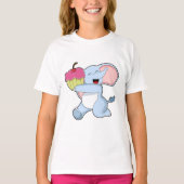 Elephant met Cake T-shirt (Voorkant)