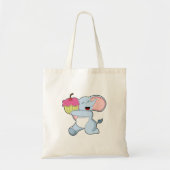 Elephant met Cake Tote Bag (Voorkant)