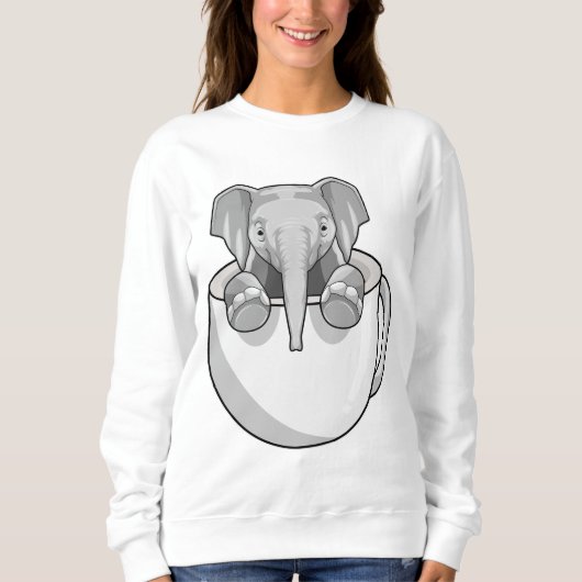 Elephant met Cup Trui (Voorkant)