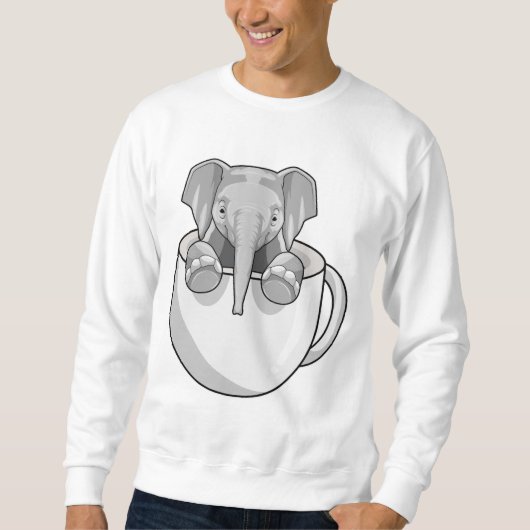 Elephant met Cup Trui (Voorkant)