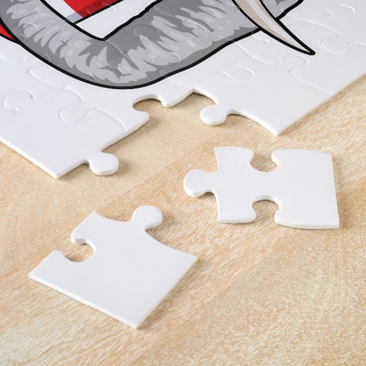 Elephant met Drink Legpuzzel (Zijkant)