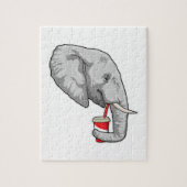 Elephant met Drink Legpuzzel (Verticaal)