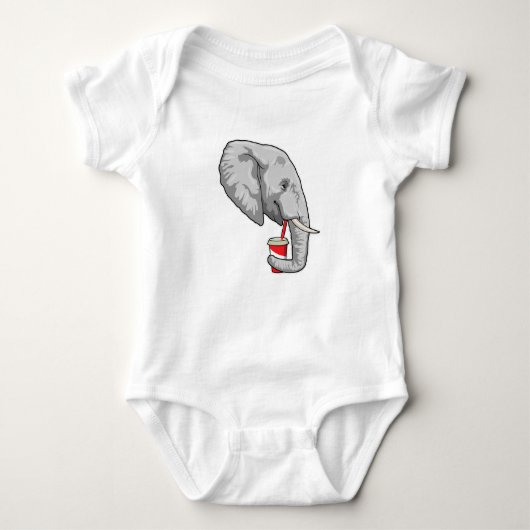 Elephant met Drink Romper (Voorkant)