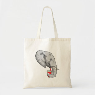 Elephant met Drink Tote Bag