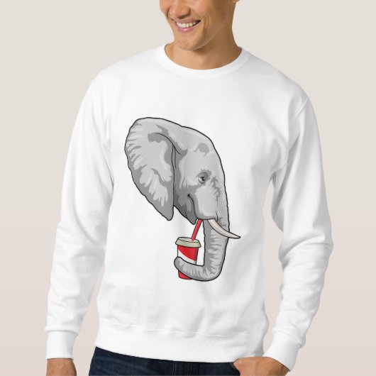 Elephant met Drink Trui (Voorkant)
