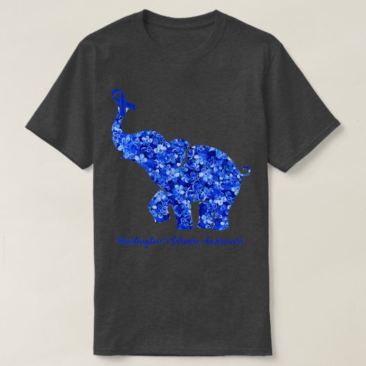 Elephant met een bloeiende jachtziekte t-shirt (Design voorkant)
