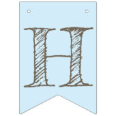 Elephant met een Bow. Happy Birthday Vlaggetjes (Tweede vlag)