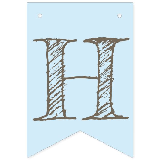 Elephant met een Bow. Happy Birthday Vlaggetjes (Tweede vlag)