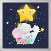 Elephant met een keuken poster (Voorkant)